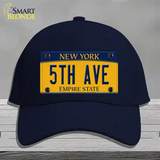 5th Ave New York Novelty License Plate Hat Cotton / Navy