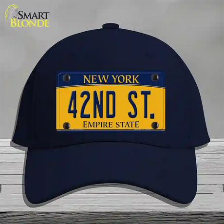 42nd St New York Novelty License Plate Hat Cotton / Navy