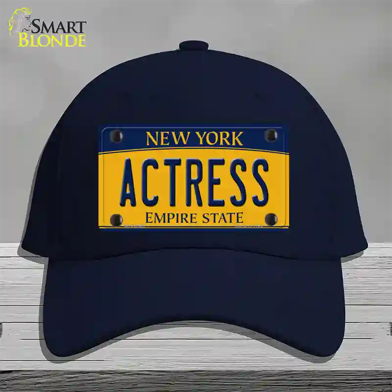 Actress New York Novelty License Plate Hat Cotton / Navy