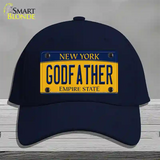 Godfather New York Novelty License Plate Hat Cotton / Navy