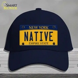 Native New York Novelty License Plate Hat Cotton / Navy