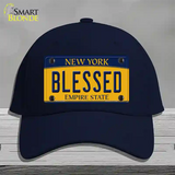 Blessed New York Novelty License Plate Hat Cotton / Navy