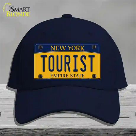 Tourist New York Novelty License Plate Hat Cotton / Navy