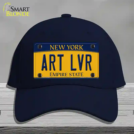 Art Lvr New York Novelty License Plate Hat Cotton / Navy