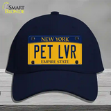 Pet Lvr New York Novelty License Plate Hat Cotton / Navy