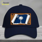 South Carolina Flag Scroll Novelty License Plate Hat Cotton / Navy