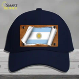 Argentina Flag Scroll Novelty License Plate Hat Cotton / Navy