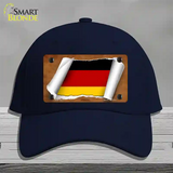 Germany Flag Scroll Novelty License Plate Hat Cotton / Navy