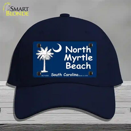 North Myrtle Beach Flag Novelty License Plate Hat Cotton / Navy