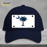 South Carolina White State Flag Novelty License Plate Hat Cotton / Navy