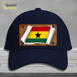 Ghana Flag Scroll Novelty License Plate Hat Cotton / Navy