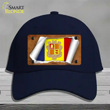 Andorra Flag Scroll Novelty License Plate Hat Cotton / Navy