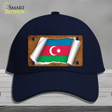 Azerbaijan Flag Scroll Novelty License Plate Hat Cotton / Navy