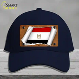 Egypt Flag Scroll Novelty License Plate Hat Cotton / Navy