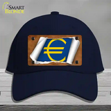 Euro Flag Scroll Novelty License Plate Hat Cotton / Navy