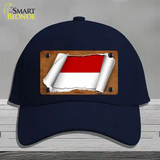 Indonesia Flag Scroll Novelty License Plate Hat Cotton / Navy