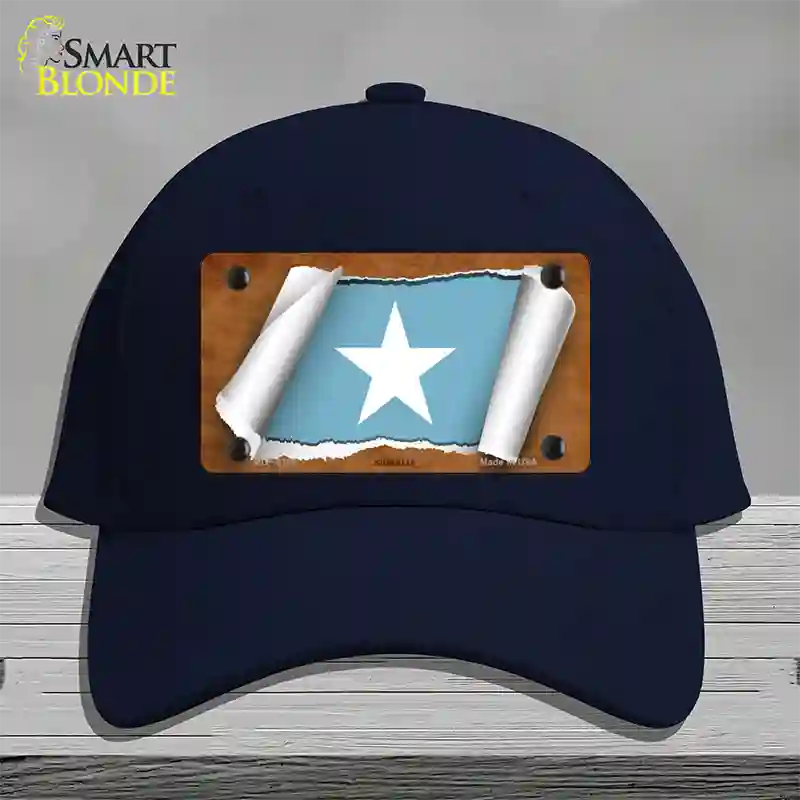 Somalia Flag Scroll Novelty License Plate Hat Cotton / Navy