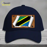 Tanzania Flag Scroll Novelty License Plate Hat Cotton / Navy