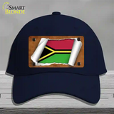 Vanuatu Flag Scroll Novelty License Plate Hat Cotton / Navy