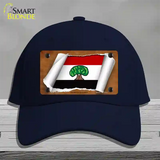 Oromia Ethiopia Flag Scroll Novelty License Plate Hat Cotton / Navy