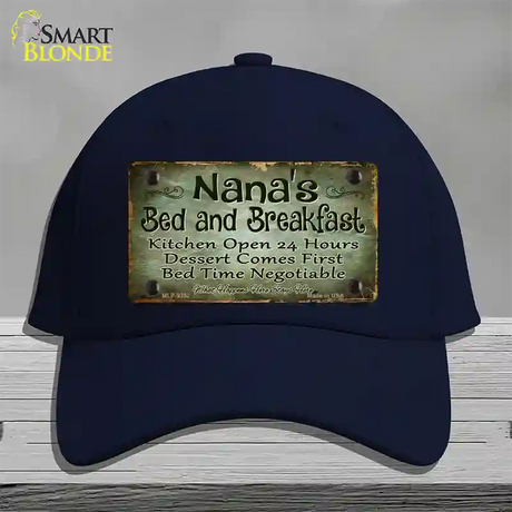 Nanas Bed And Breakfast Novelty License Plate Hat Cotton / Navy