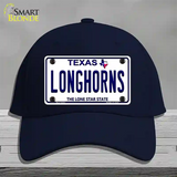 Longhorn Texas Novelty License Plate Hat Cotton / Navy