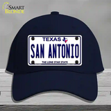 San Antonio Texas Novelty License Plate Hat Cotton / Navy