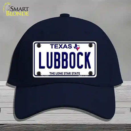 Lubbock Texas Novelty License Plate Hat Cotton / Navy