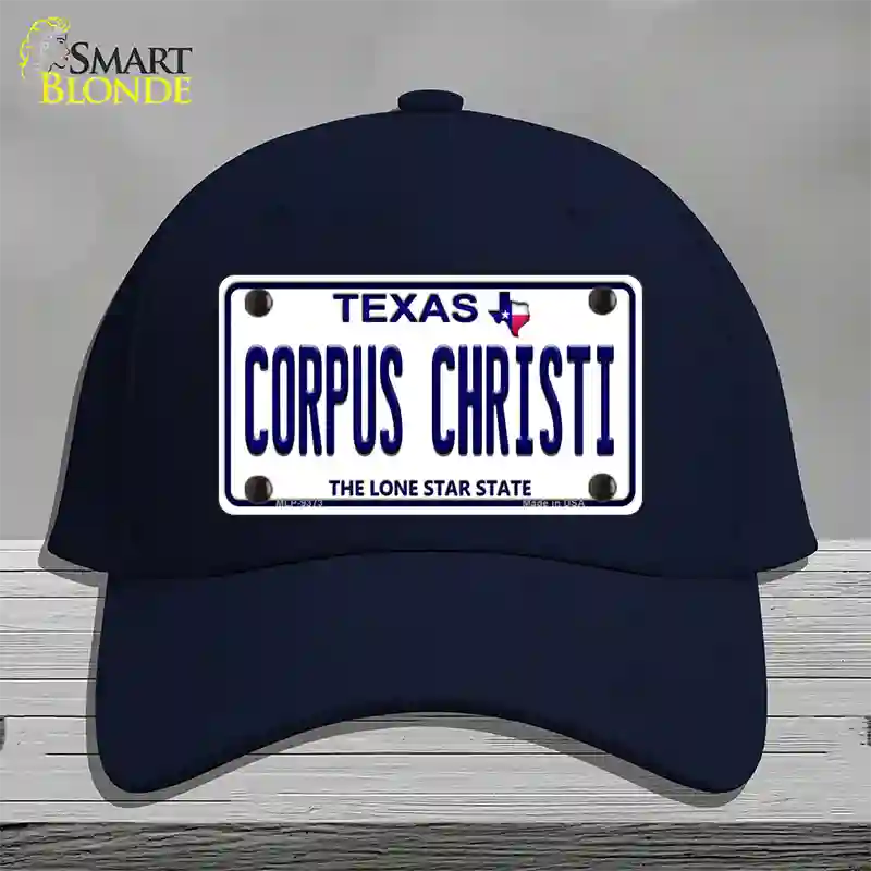 Corpus Christi Texas Novelty License Plate Hat Cotton / Navy