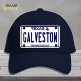 Galveston Texas Novelty License Plate Hat Cotton / Navy