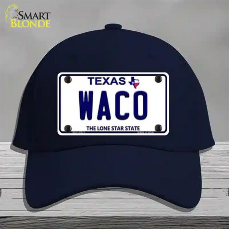 Waco Texas Novelty License Plate Hat Cotton / Navy