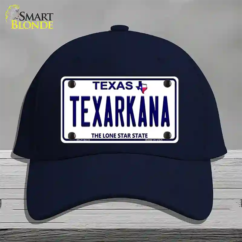 Texarkana Texas Novelty License Plate Hat Cotton / Navy