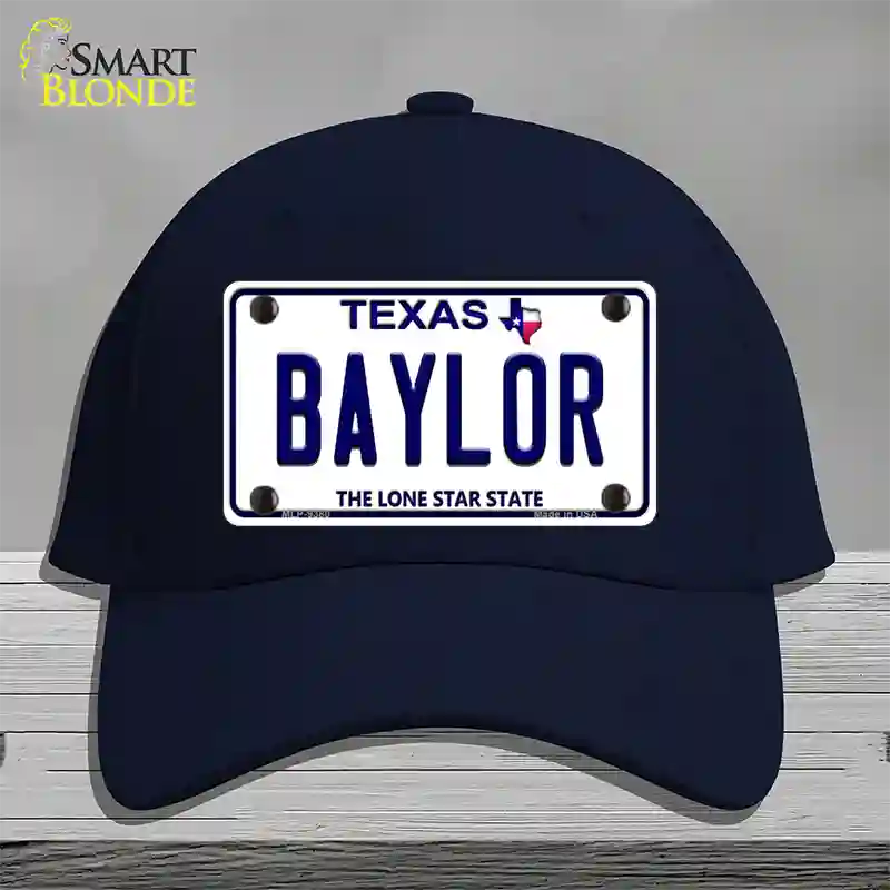 Baylor Texas Novelty License Plate Hat Cotton / Navy