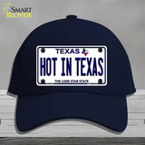 Hot in Texas Novelty License Plate Hat Cotton / Navy