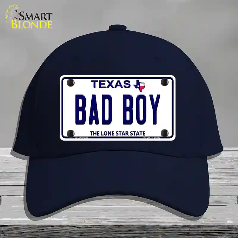 Bad Boy Texas Novelty License Plate Hat Cotton / Navy