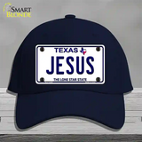 Jesus Texas Novelty License Plate Hat Cotton / Navy