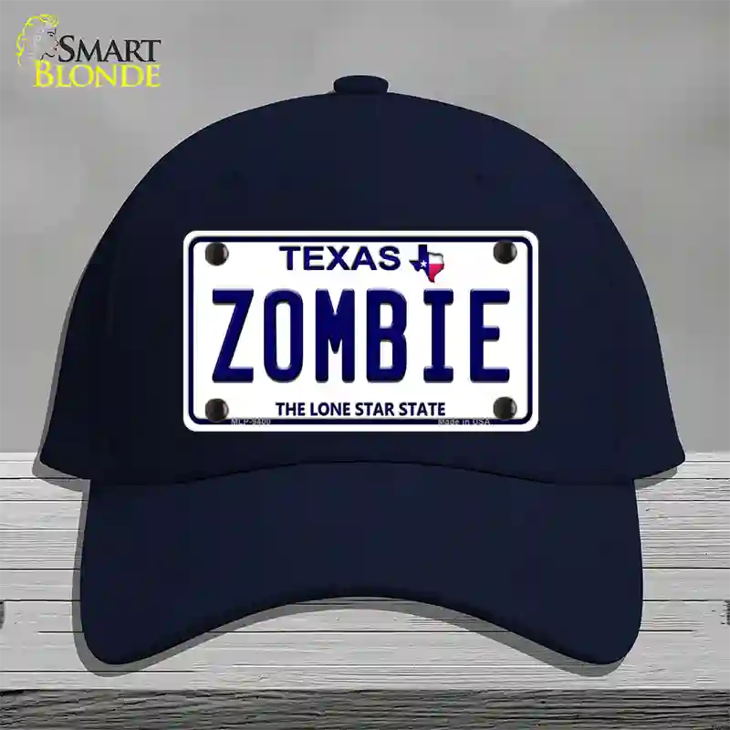 Zombie Texas Novelty License Plate Hat Cotton / Navy