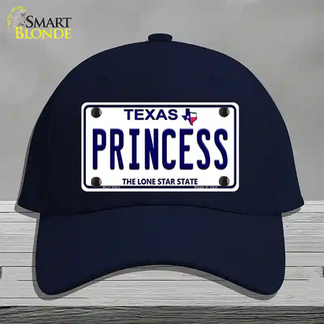 Princess Texas Novelty License Plate Hat Cotton / Navy