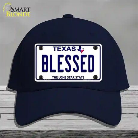 Blessed Texas Novelty License Plate Hat Cotton / Navy