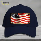 American Vintage Flag Novelty License Plate Hat Cotton / Navy