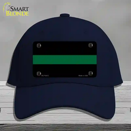 Thin Green Line Novelty License Plate Hat Cotton / Navy