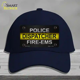 Police / Dispatcher / Fire- EMS Novelty License Plate Hat Cotton / Navy