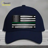 American Flag Thin Green Line Novelty License Plate Hat Cotton / Navy