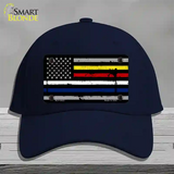 American Flag Police / Fire / EMS Novelty License Plate Hat Cotton / Navy