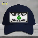 Shit Me Kissed Face Novelty License Plate Hat Cotton / Navy