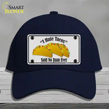 Tacos Novelty License Plate Hat Cotton / Navy