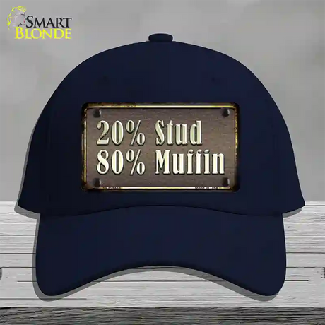 20 Percent Stud Novelty License Plate Hat Cotton / Navy