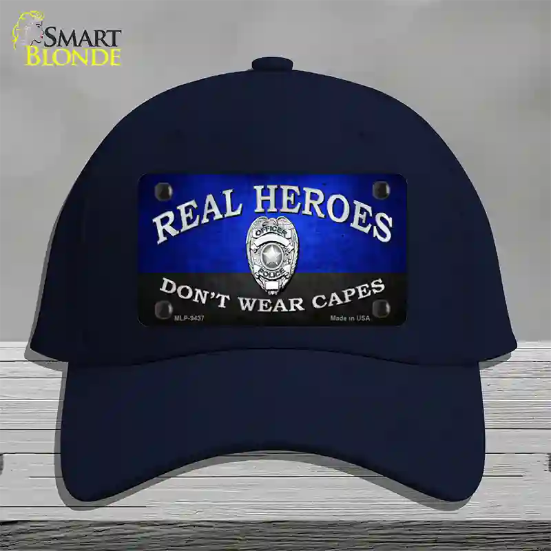 Real Heroes Blue Novelty License Plate Hat Cotton / Navy