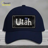 Utah Flag Script Novelty License Plate Hat Cotton / Navy