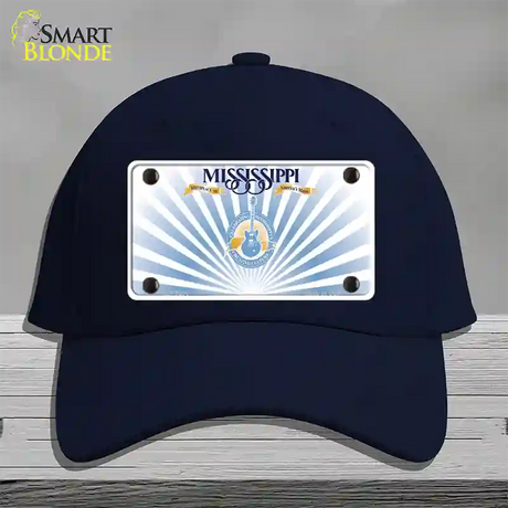 Mississippi Creative Culture Blank Novelty License Plate Hat Cotton / Navy